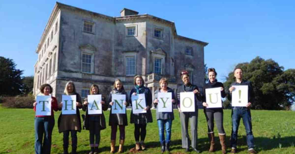 Sharpham Trust says thank you