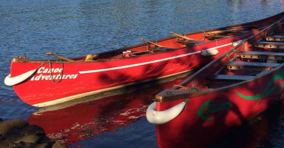 Canoe Adventures vessels on the River Dart