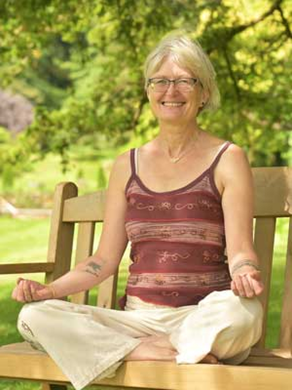 Ruth Breznay, yoga meditation retreat leader at The Sharpham Trust