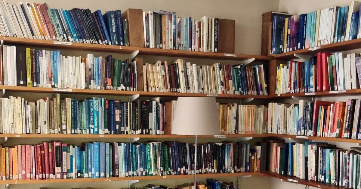Spend time cultivating wisdom in the library at The Barn, on the Sharpham Estate