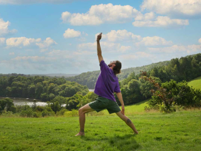 Yoga in nature meditation retreats at The Sharpham Trust