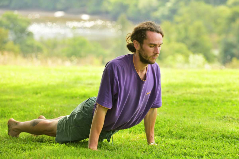 Yoga in nature meditation retreats at The Sharpham Trust
