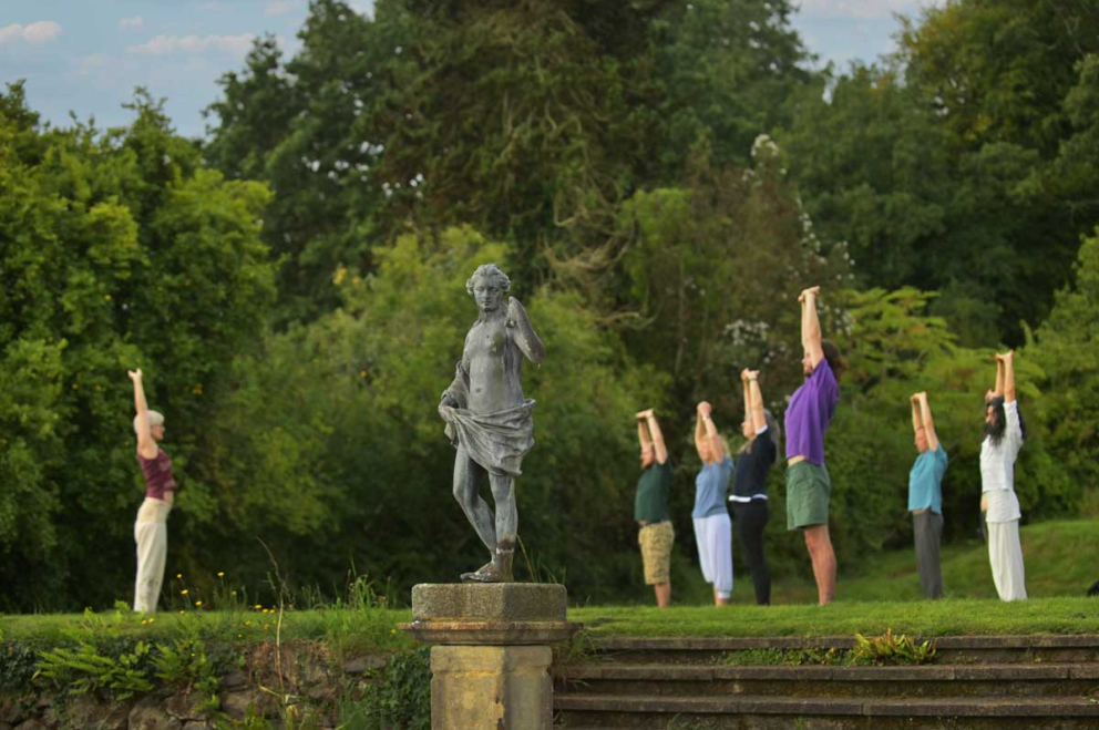 Yoga in nature meditation retreats at The Sharpham Trust