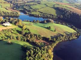 Planting trees at Sharpham