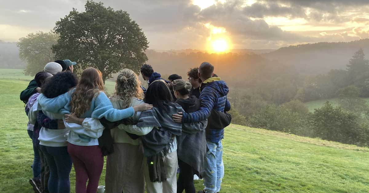 Young person's meditation retreat at Sharpham