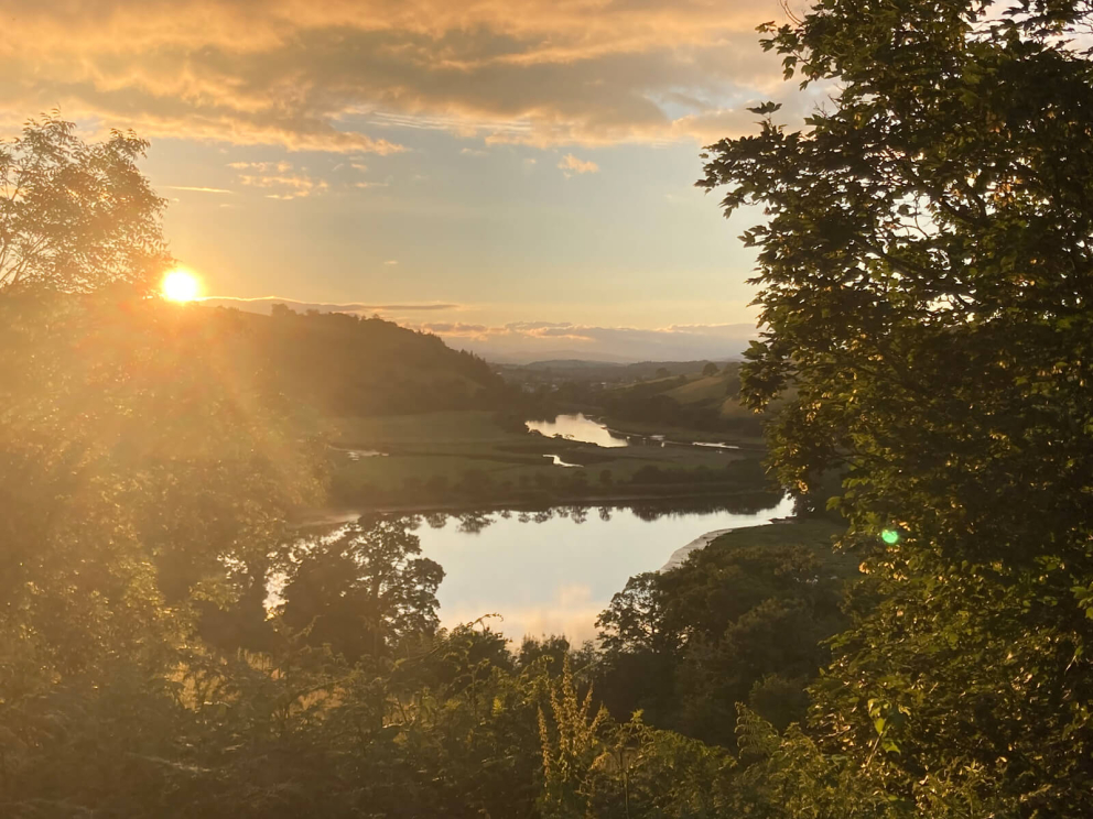 Self Guided Retreats - view across the Dart