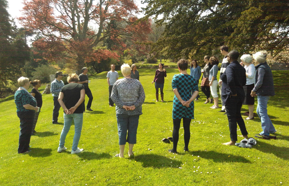 Mindful singing at Sharpham