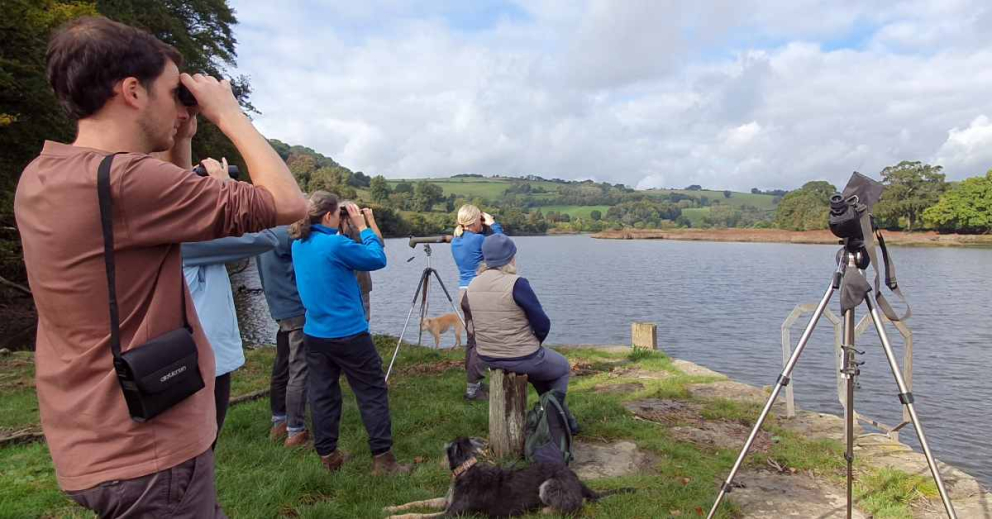 Volunteers as 'citizen scientists', monitoring and logging wildlife on the Sharpham Estate