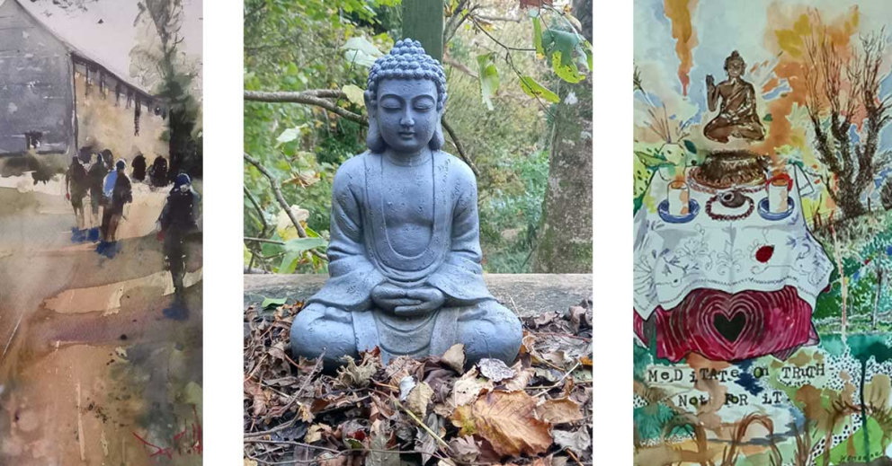 Art gifted to The Barn by retreatants