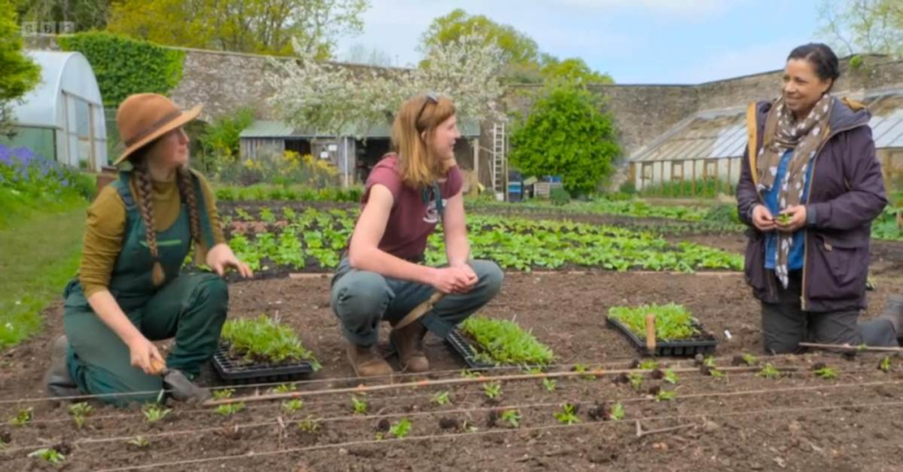 Our Head Gardeners Bryony & Amy meet Margherita Taylor, BBC Countryfile presenter