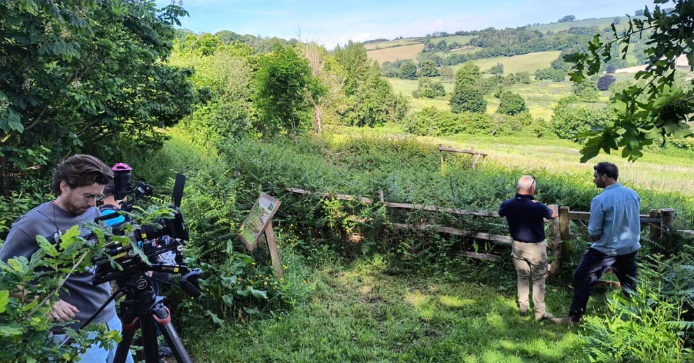 Filming at Sharpham for the BBC's Escape to the Country property programme