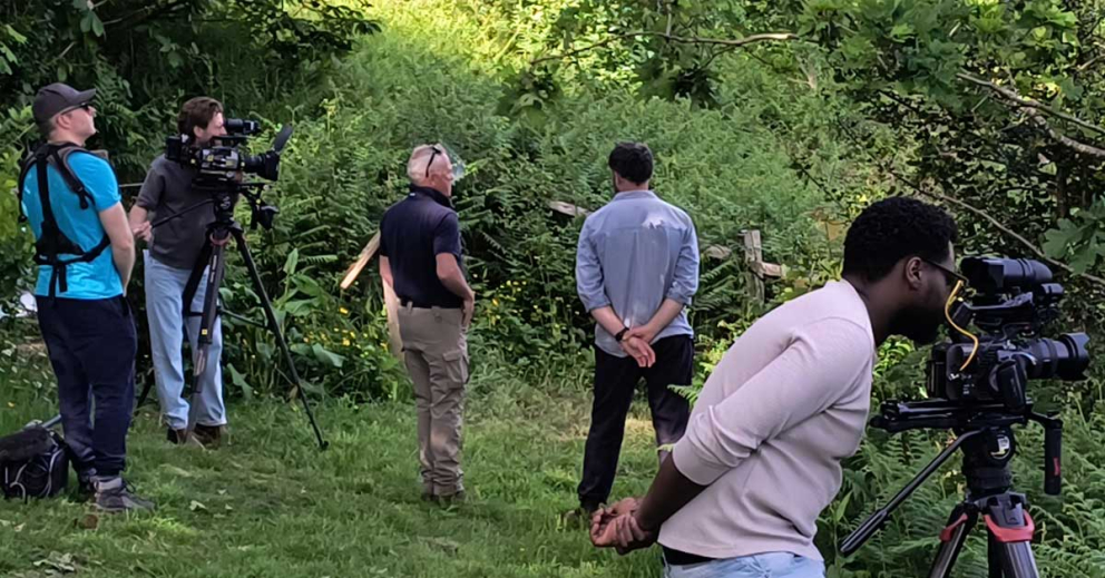 Filming at Sharpham for the BBC's Escape to the Country property programme