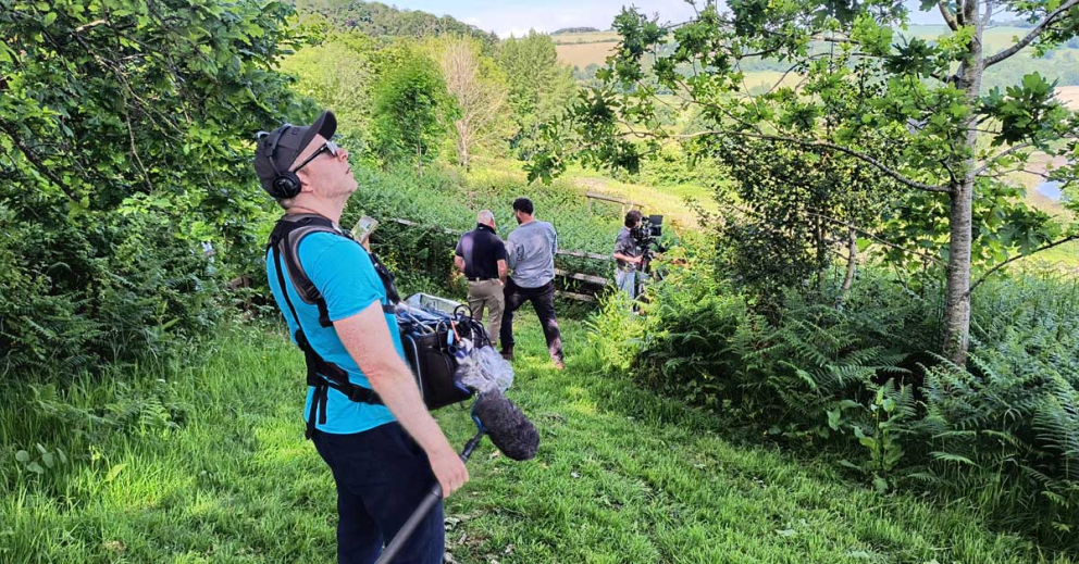 Filming at Sharpham for the BBC's Escape to the Country property programme
