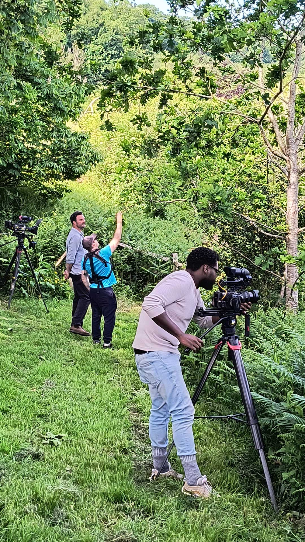 Filming at Sharpham for the BBC's Escape to the Country