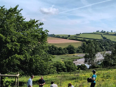 Filming at Sharpham for the BBC's Escape to the Country property programme