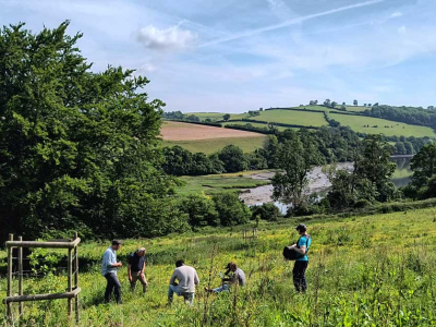Filming at Sharpham for the BBC's Escape to the Country property programme