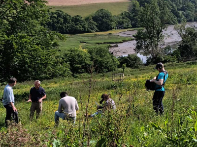Filming at Sharpham for the BBC's Escape to the Country property programme