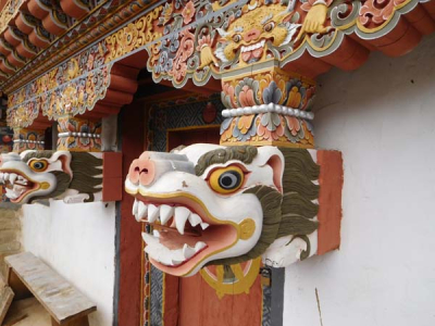 Crafted buildings - witnessed by Sharpham Trust Director Julian Carnell on his visit to Bhutan