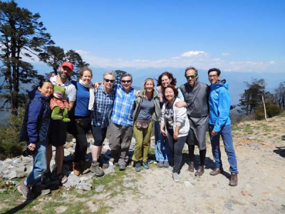 Sharpham Trust Director Julian Carnell and his fellow travellers on his visit to Bhutan