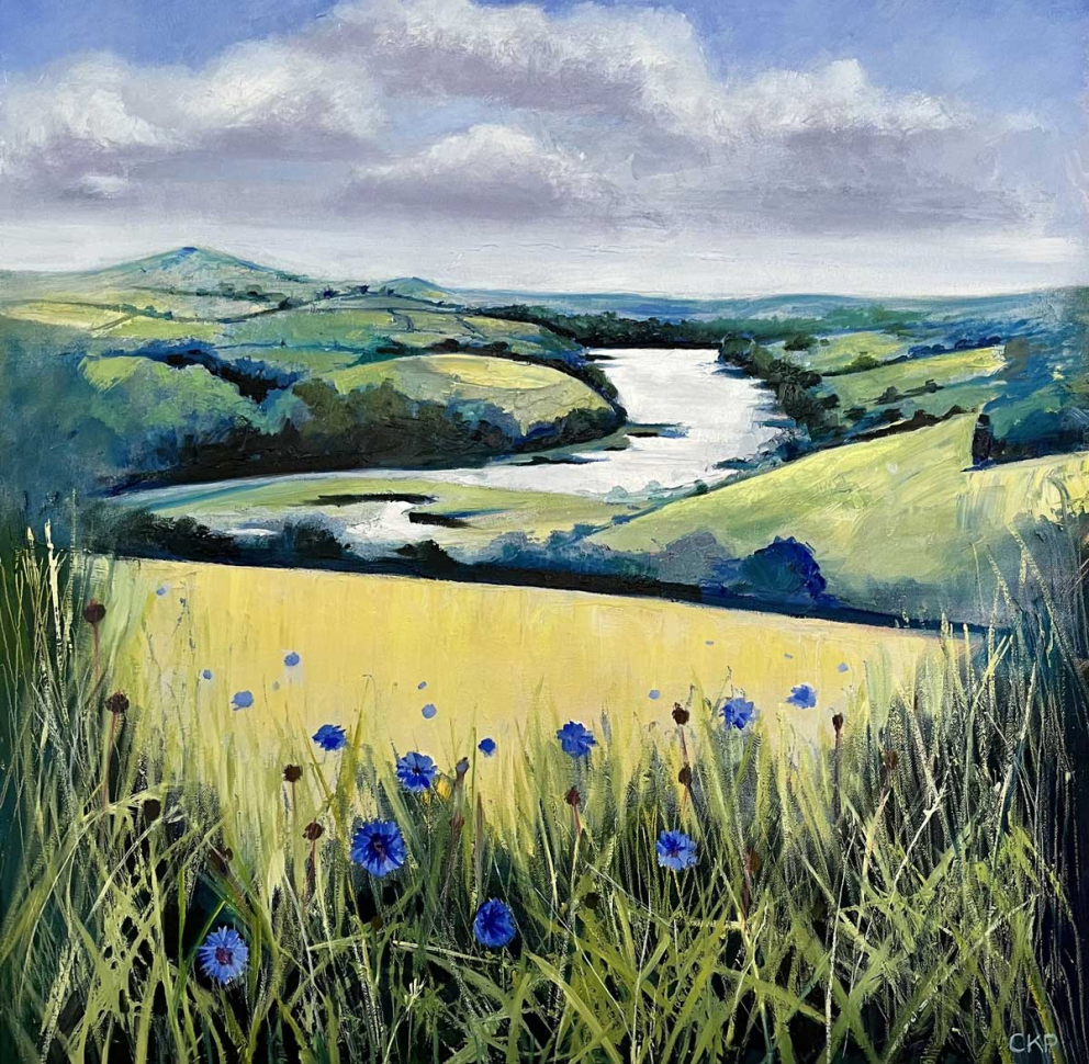 artwork depicting Sharpham Meadow
