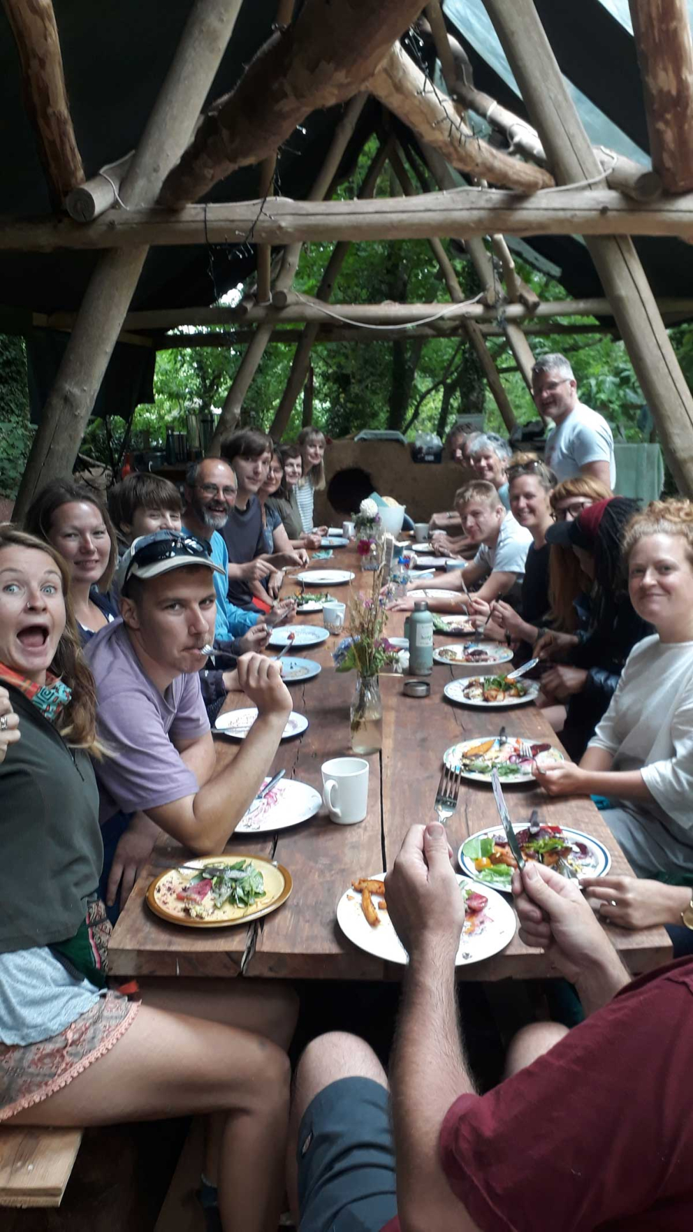 Harvest feast for volunteers, 2019