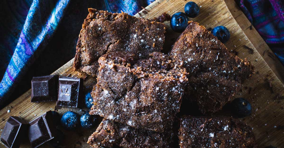 Chocolate & Apricot brownies - from The Barn cookbook