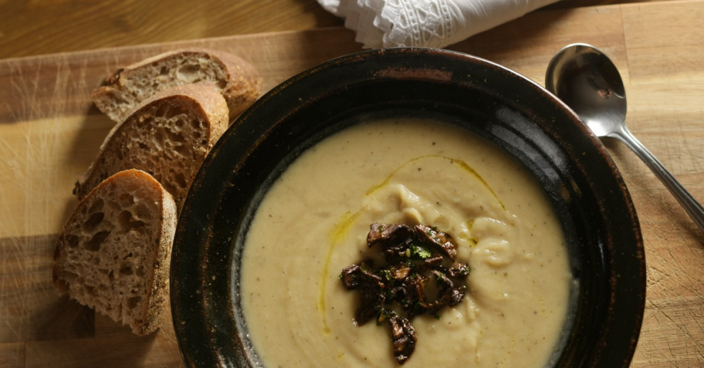 Parsnip and chestnut soup
