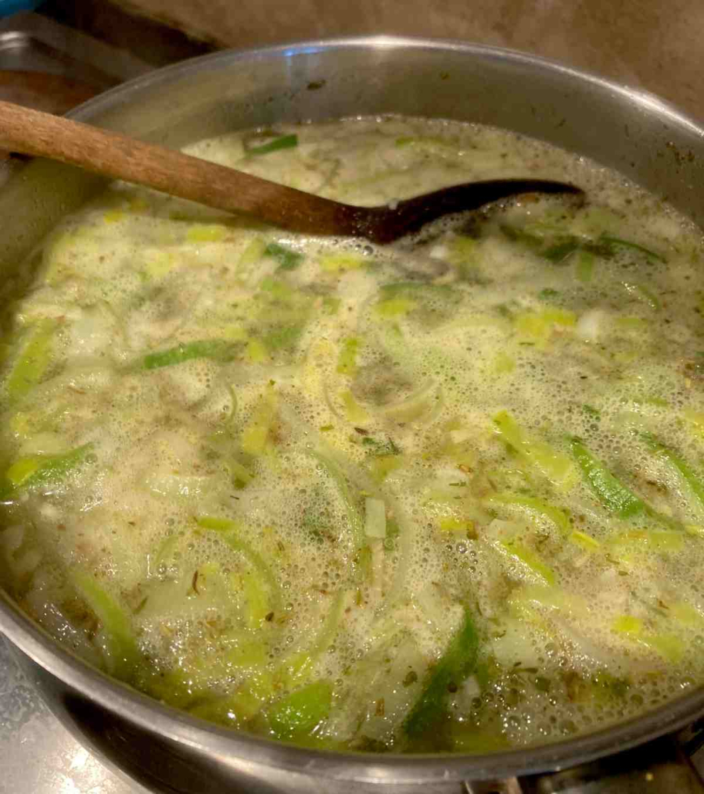 Foraged nettle soup - a recipe by Sharpham House cook Sybille Pouzet
