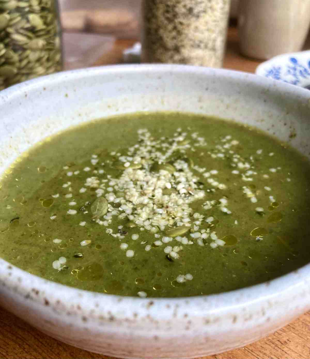 Foraged nettle soup - a recipe by Sharpham House cook Sybille Pouzet