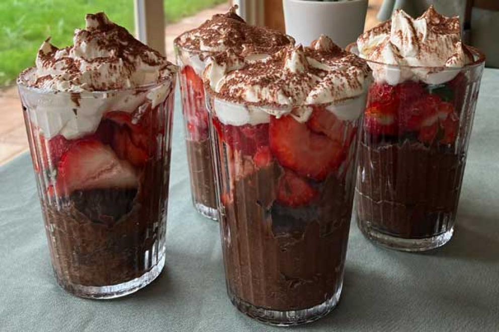choc avocado mousse