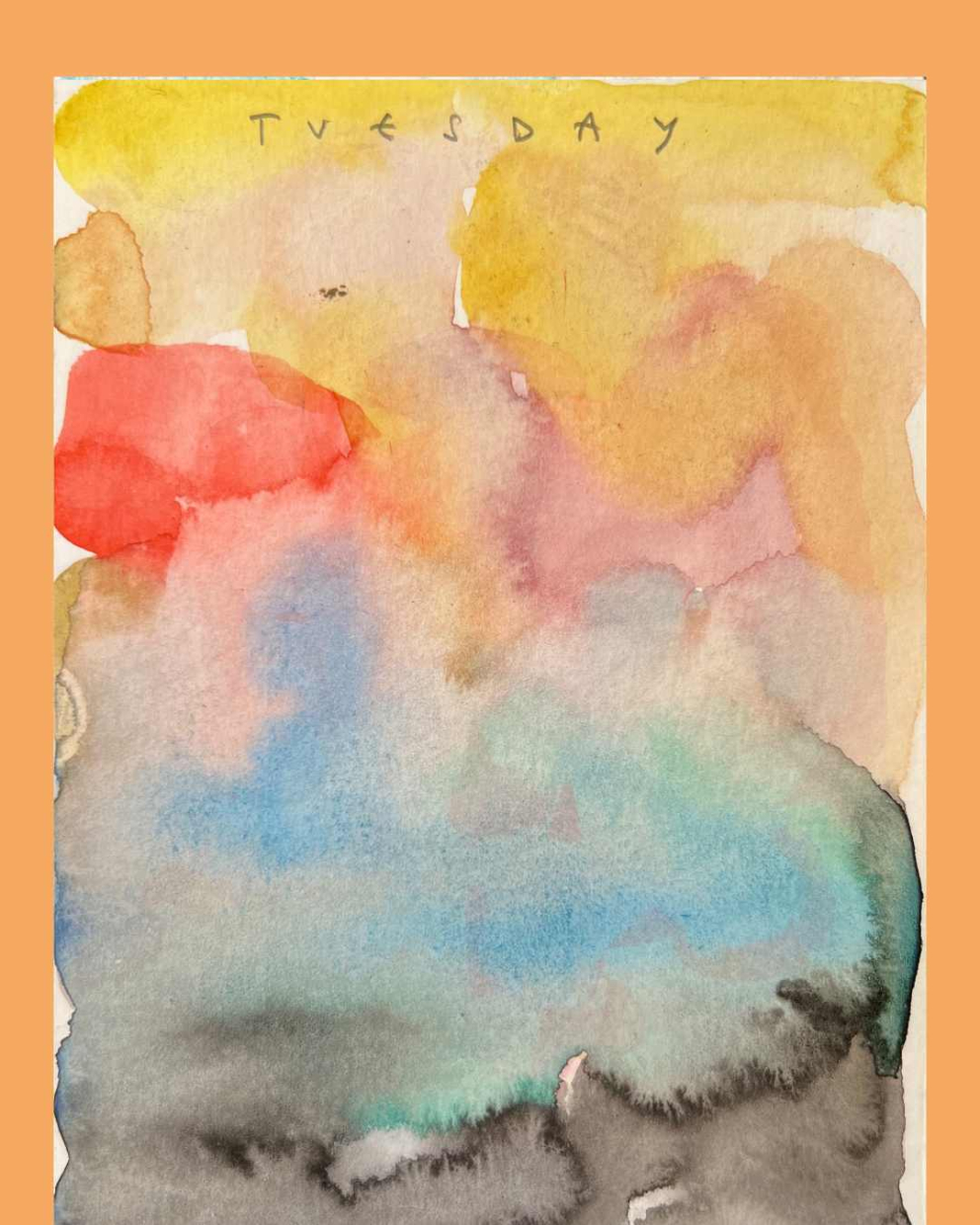 Art inspired by staying at The Barn retreat centre at The Sharpham Trust