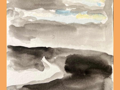 Art inspired by staying at The Barn retreat centre at The Sharpham Trust