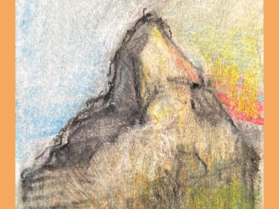 Art inspired by staying at The Barn retreat centre at The Sharpham Trust