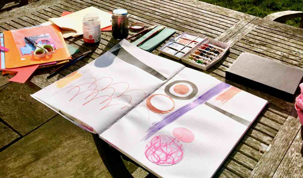 Sophia at work on the South Terrace