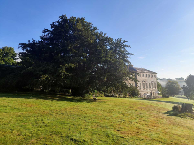 The South Lawn & Sharpham House, by retreatant Katie
