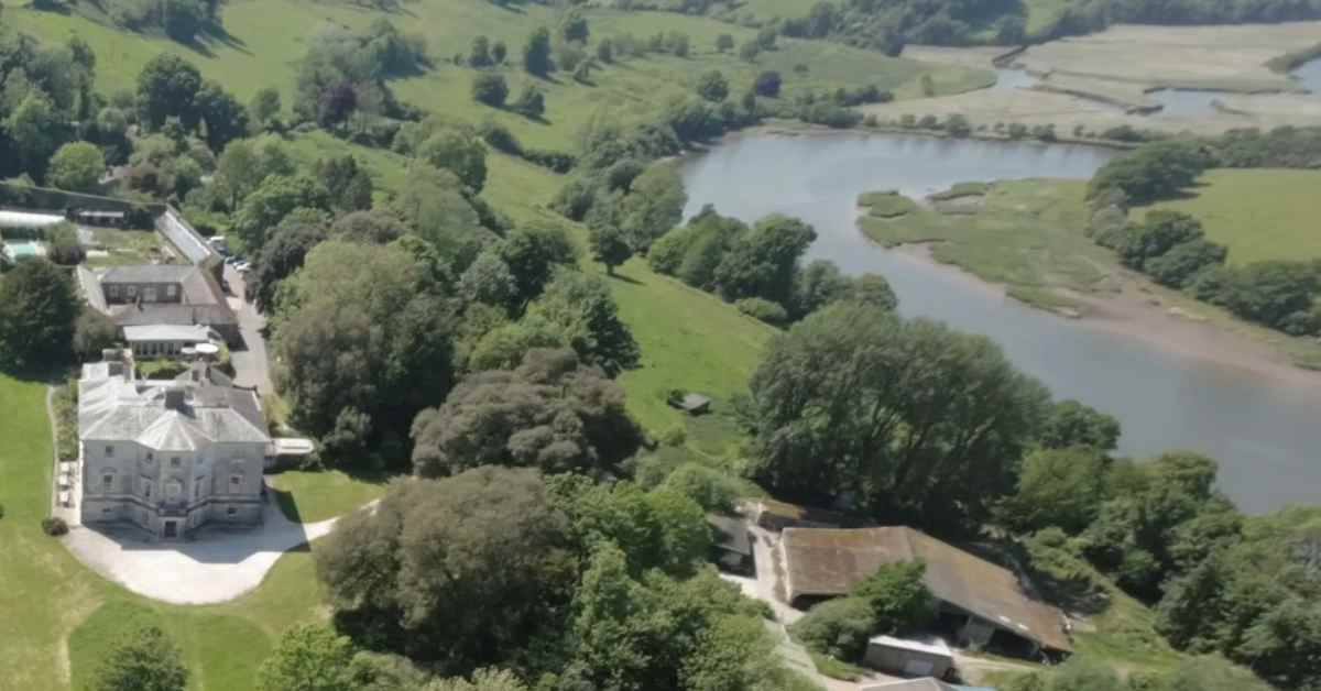 Saltmarsh opposite Sharpham House