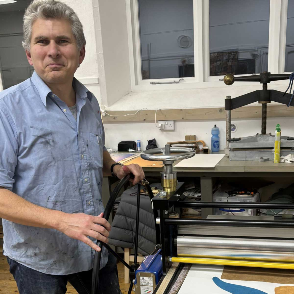 William Lana, printmaker & Sharpham Trustee