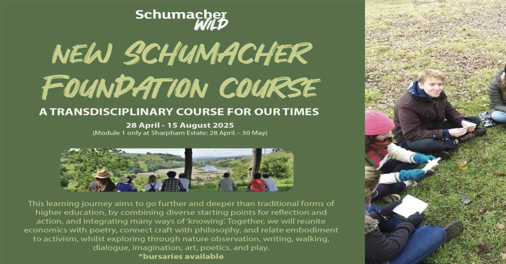 The Sharpham Trust partnering with Schumacher Wild