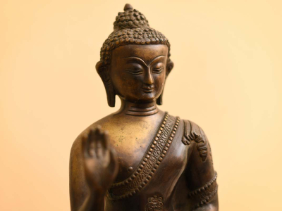 The Buddha at The Barn Retreat Centre at Sharpham