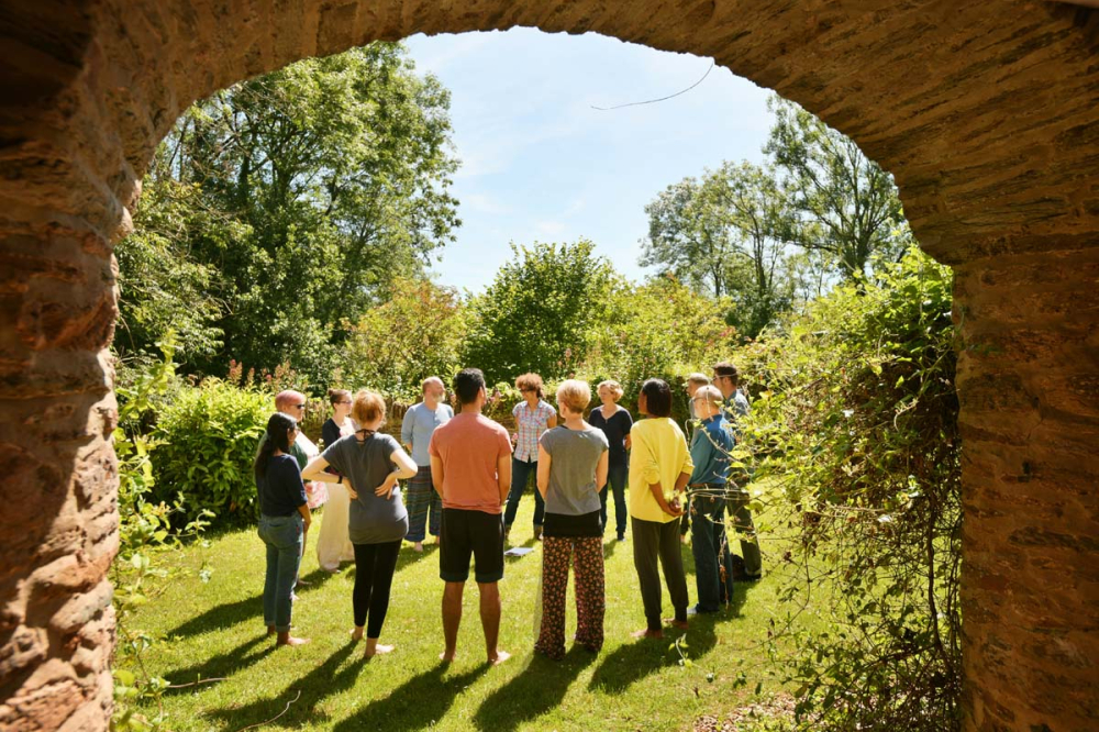 The Barn at The Sharpham Trust mindfulness retreat centre