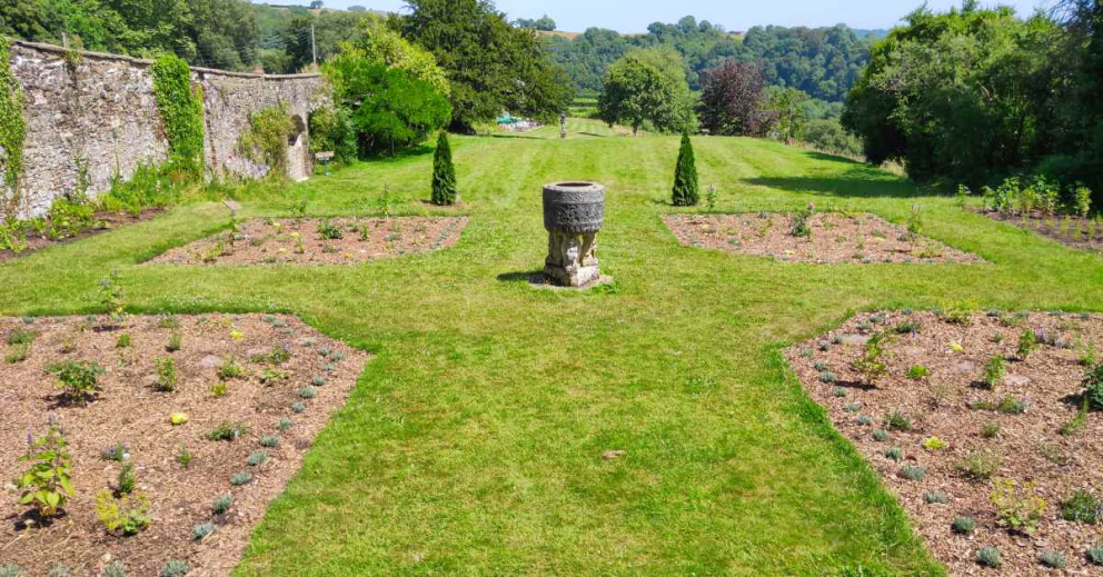 The redesigned, freshly-planted Percy Cane garden in July 2021