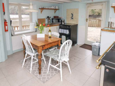 The kitchen in The Bathing House