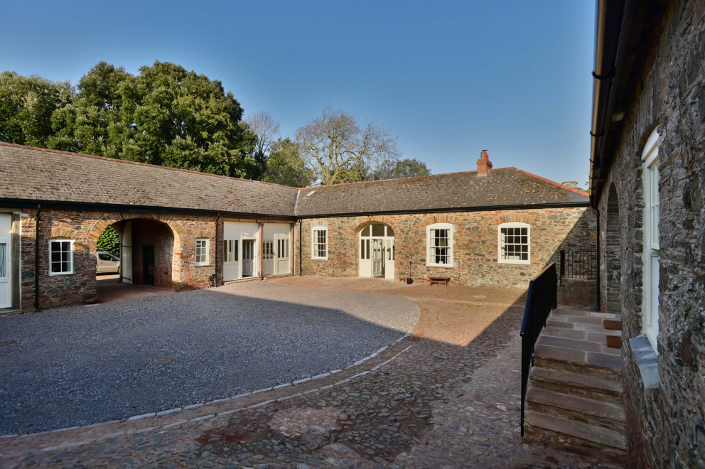 The Coach House Exterior at Sharpham