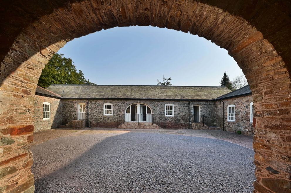 The Coach House Exterior at Sharpham