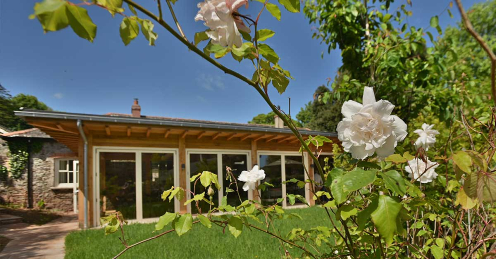 The Coach House nature mindfulness retreat centre at The Sharpham Trust